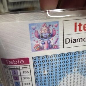 Stitch Diamond Painting Kit - Pink and Blue